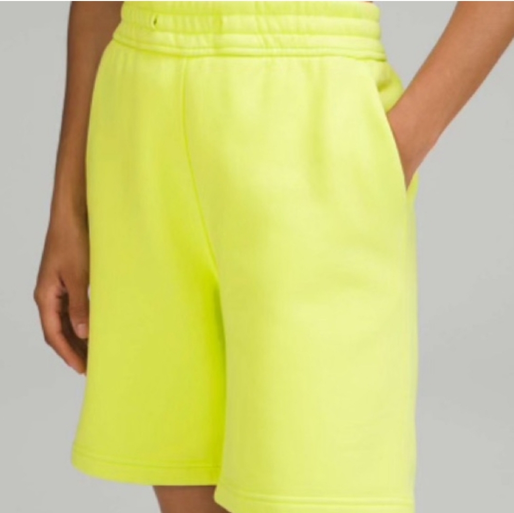 🏷️ Lululemon Loungeful High Rise Short 7" Length Size 18 Electric Lemon 🍋